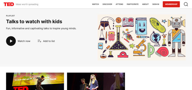 Ted Talks splash for TechBrainiacs