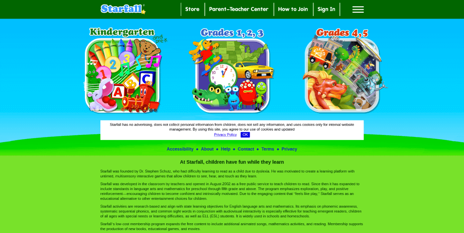 Starfall Screenshot