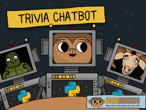 CodeMonkey Trivia Chatbot Hour of Code Screenshot