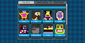 Bloxels Profile Avatar Selection Screenshot