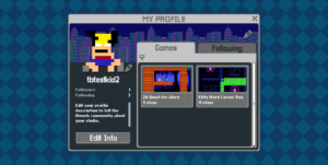 Bloxels Profile Before Avatar Selection Screenshot